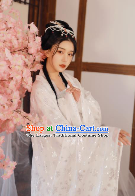 Ancient Chinese Peri Princess Historical Costume Traditional Tang Dynasty Court Hanfu Dress for Women