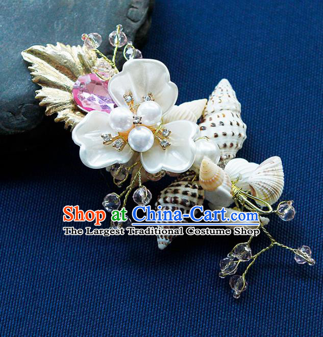 China Ancient Princess Conch Hair Claw Hairpins Chinese Traditional Hanfu Hair Accessories for Women