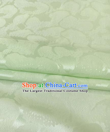 Asian Chinese Traditional Pattern Design Green Brocade Fabric Silk Fabric Chinese Fabric Asian Material