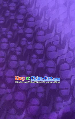 Chinese Traditional Spot Pattern Design Purple Brocade Fabric Asian Silk Fabric Chinese Fabric Material