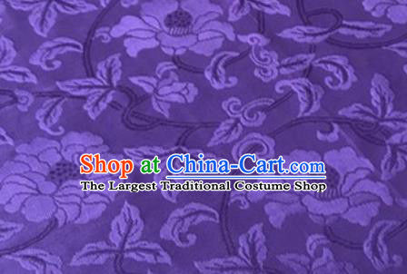 Chinese Traditional Vine Pattern Design Purple Brocade Fabric Asian Silk Fabric Chinese Fabric Material