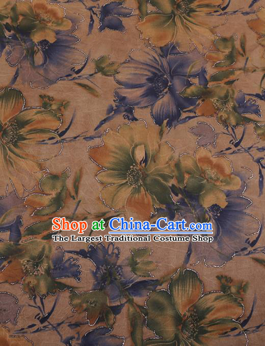 Traditional Chinese Classical Pattern Design Satin Watered Gauze Brocade Fabric Asian Silk Fabric Material