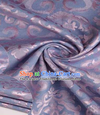 Chinese Classical Didymaotus Pattern Design Light Blue Brocade Traditional Hanfu Silk Fabric Tang Suit Fabric Material