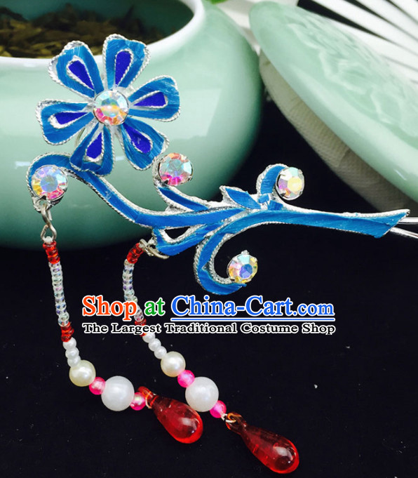 Chinese Ancient Princess Sunflower Tassel Hairpins Traditional Beijing Opera Diva Court Hair Accessories for Adults