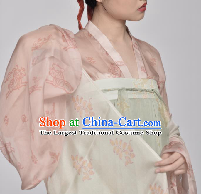 Chinese Ancient Tang Dynasty Imperial Consort Replica Costume Traditional Court Lady Hanfu Dress for Women