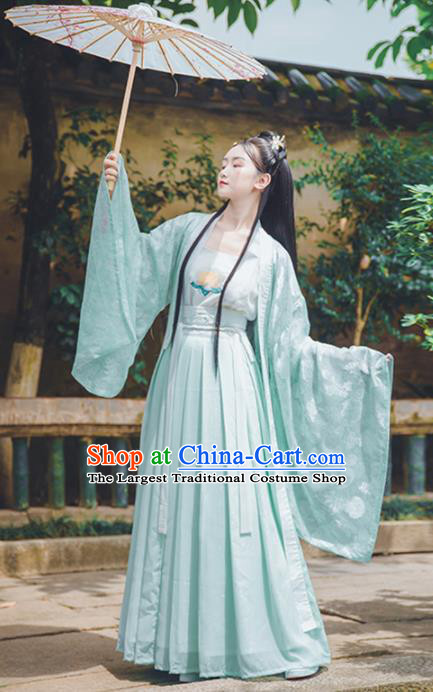 Asian Chinese Tang Dynasty Princess Replica Costume Traditional Ancient Palace Lady Dance Hanfu Dress for Women