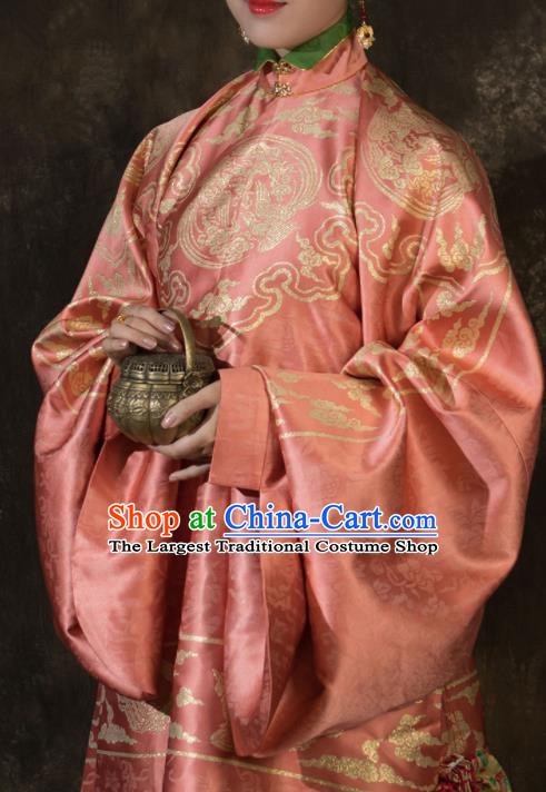 Ancient Chinese Ming Dynasty Empress Hanfu Dress Traditional Court Queen Replica Costume for Women