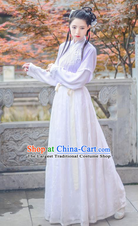 Chinese Ancient Ming Dynasty Nobility Lady Hanfu Dress Antique Traditional Court Princess Historical Costume for Women