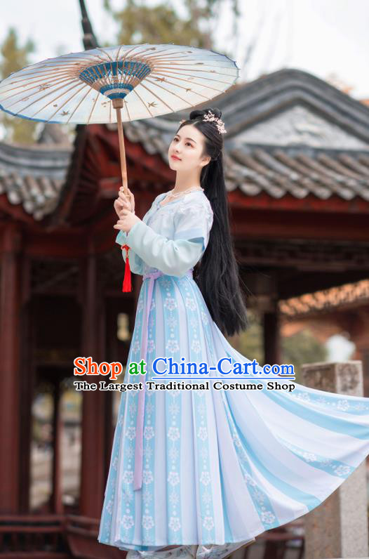 Chinese Ancient Tang Dynasty Princess Hanfu Dress Antique Traditional Court Lady Historical Costume for Women