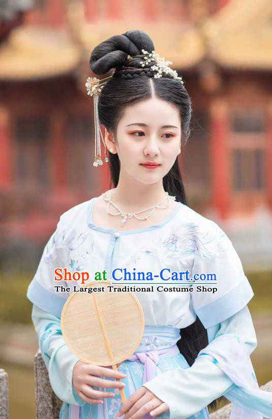 Chinese Ancient Tang Dynasty Princess Hanfu Dress Antique Traditional Court Lady Historical Costume for Women