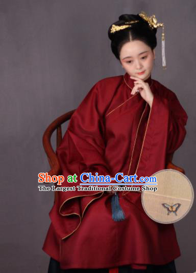Chinese Traditional Ming Dynasty Imperial Consort Hanfu Dress Ancient Court Countess Replica Costumes for Women
