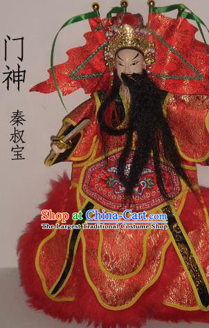 Chinese Traditional General Qin Qiong Marionette Puppets Handmade Puppet String Puppet Wooden Image Arts Collectibles