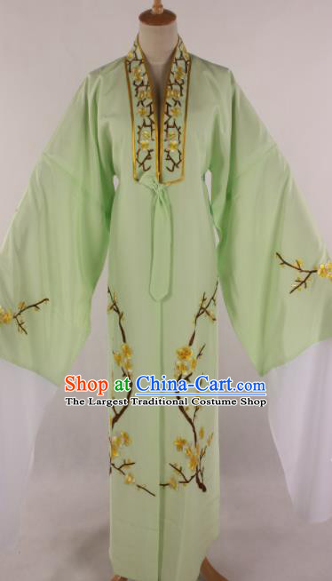 Traditional Chinese Shaoxing Opera Niche Light Green Robe Ancient Childe Scholar Costume for Men