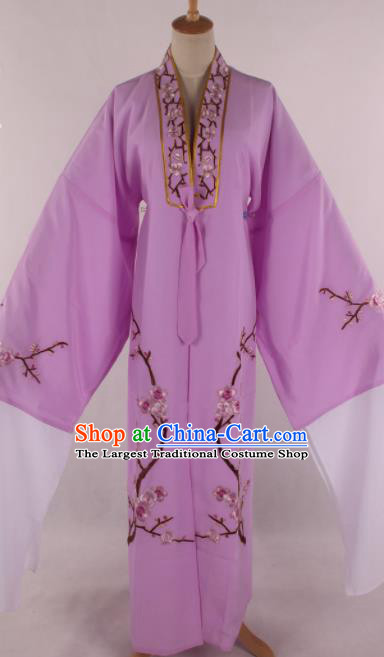 Traditional Chinese Shaoxing Opera Niche Purple Robe Ancient Childe Scholar Costume for Men