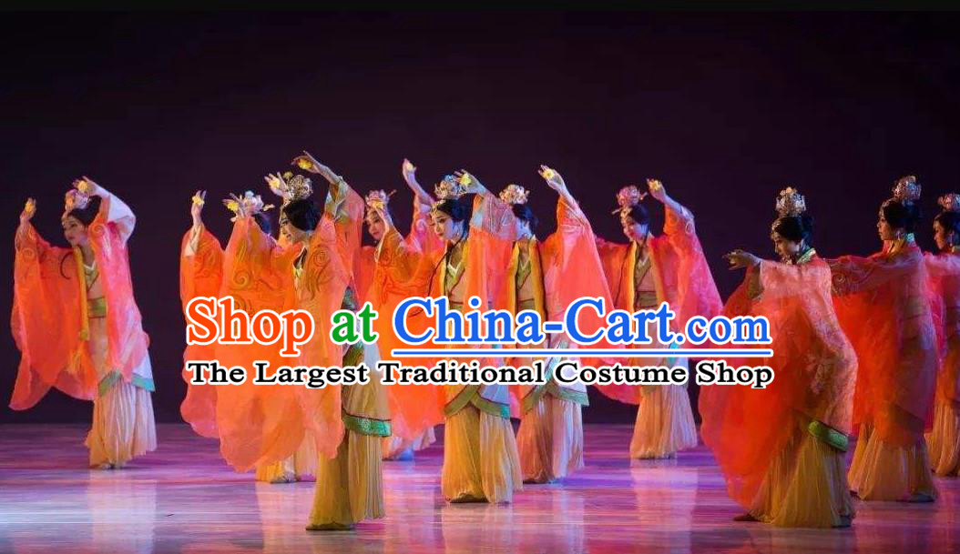 Traditional Chinese Classical Dance Confucius Costume Court Drama Stage Show Beautiful Dance Dress for Women