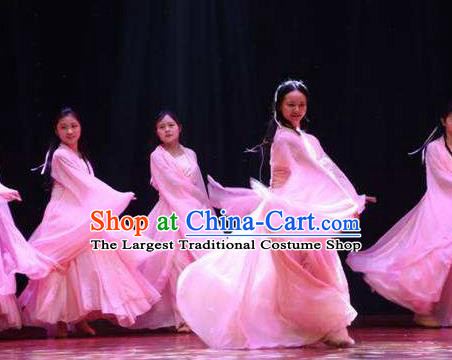 Traditional Chinese Classical Dance Luo Shui Jiao Ren Costume Stage Show Beautiful Dance Dress for Women