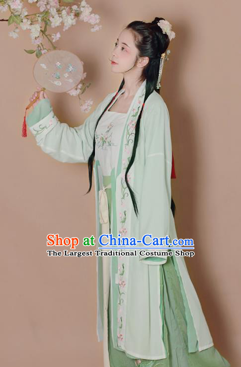 Chinese Traditional Song Dynasty Nobility Lady Replica Costumes Ancient Aristocratic Miss Hanfu Dress for Women