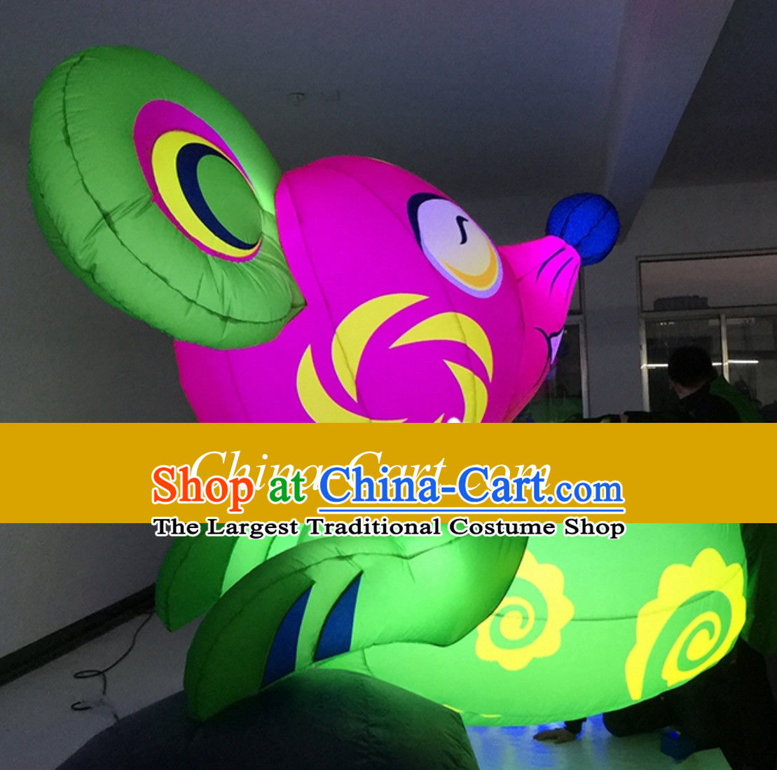 Chinese New Year Decorations Giant Inflatable Lucky Rat Complete Set