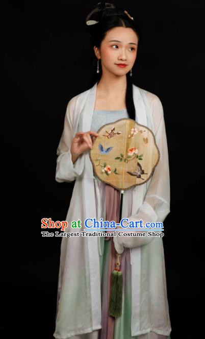 Traditional Chinese Song Dynasty Palace Princess Hanfu Dress Ancient Drama Court Lady Replica Costumes for Women
