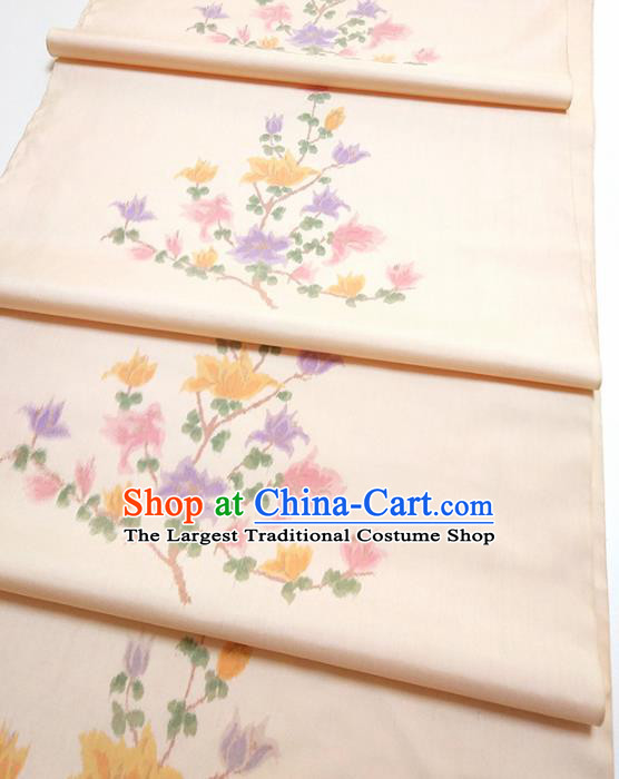 Asian Chinese Traditional Pattern Design Light Pink Silk Fabric China Hanfu Silk Material