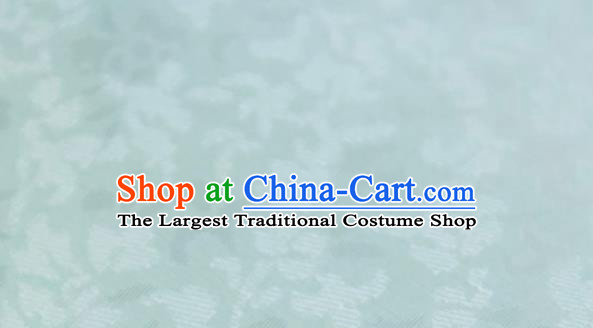 Chinese Traditional Pattern Design Light Green Silk Fabric Asian China Hanfu Mulberry Silk Material