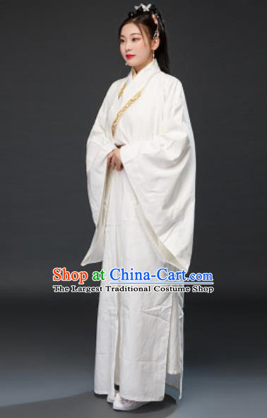 Chinese Traditional Three Kingdoms Period Beauty Xiao Qiao Dress Ancient Drama Court Lady Costumes for Women