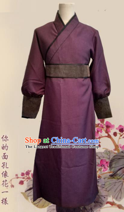 Chinese Ancient Ming Dynasty Civilian Clothing Traditional Ancient Swordsman Costumes for Men