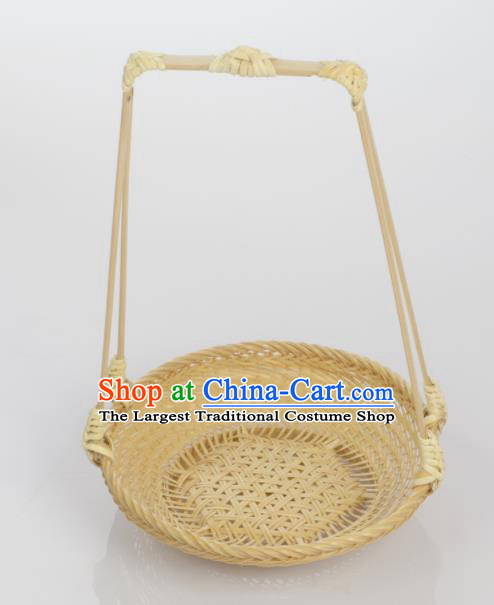 Chinese Handmade Bamboo Weaving Basket Traditional Crate
