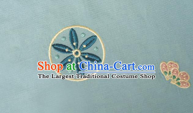 Chinese Ancient Young Female Long Gown and Skirt Traditional Ming Dynasty Hanfu Apparels Historical Costumes Full Set