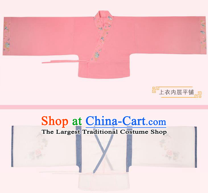 Chinese Ancient Clothing Traditional Costumes Jin Dynasty Royal Princess Embroidered Hanfu Dress