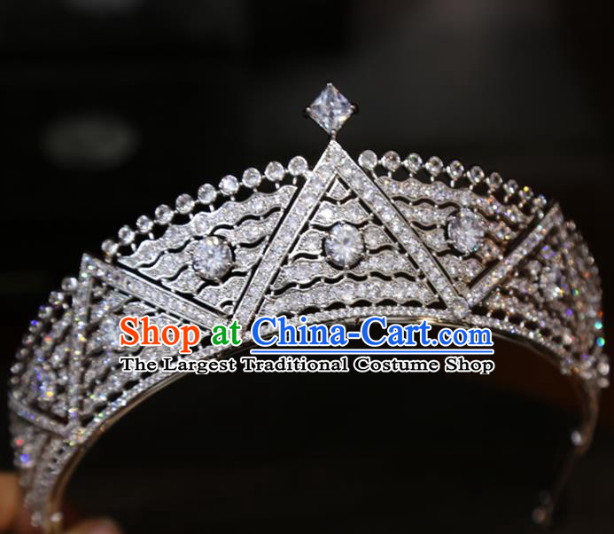 Europe Princess Hair Jewelry Bride Hair Accessories Wedding Zircon Royal Crown