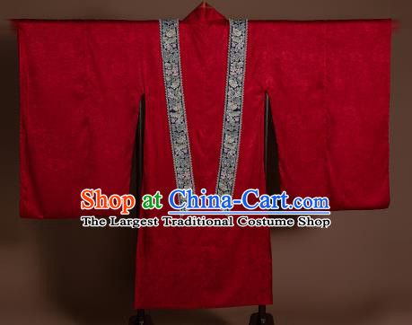 Ancient China Traditional Wedding Hanfu Clothing Song Dynasty Court Empress Red Historical Costumes Complete Set