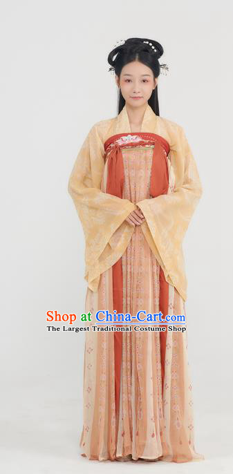 China Tang Dynasty Court Lady Historical Clothing Ancient Princess Garment Traditional Hanfu Dress