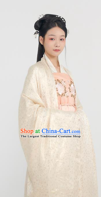 Traditional China Tang Dynasty Royal Infanta Historical Clothing Ancient Palace Princess Hanfu Dress Complete Set