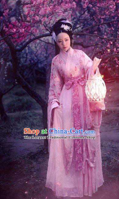 China Ancient Royal Princess Costumes Traditional Hanfu Dress Han Dynasty Historical Clothing