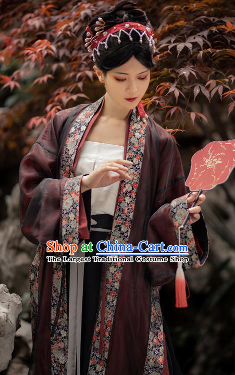 Ancient China Imperial Concubine Historical Clothing Traditional Song Dynasty Court Woman Hanfu Costumes
