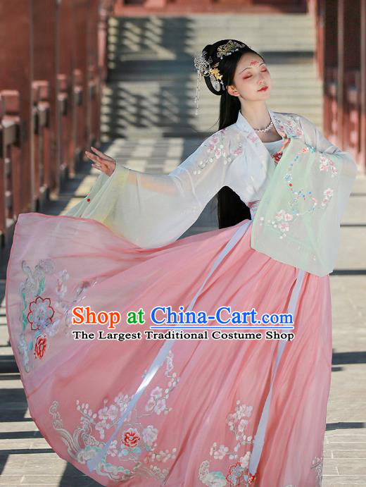 China Ancient Princess Hanfu Dress Traditional Tang Dynasty Royal Infanta Historical Clothing Complete Set