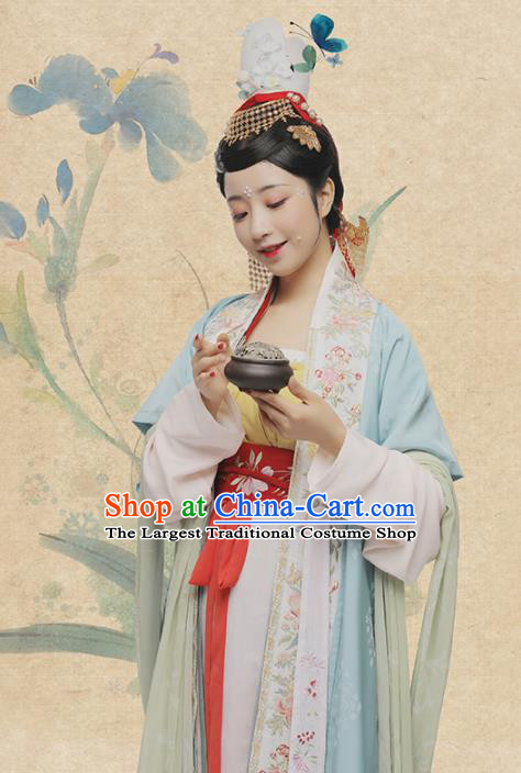 Chinese Ancient Countess Hua Rui Hanfu Dress Traditional Song Dynasty Royal Dowager Costumes for Women