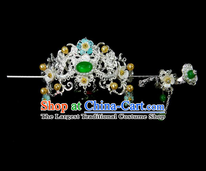 Chinese Ancient Princess Hair Crown and Hairpins Traditional Classical Dance Hair Accessories for Women