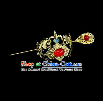 Chinese Drama Royal Prince Hair Crown and Hairpin Ancient Swordsman Hair Accessories for Men