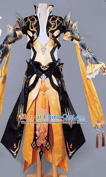 Chinese Cosplay Game Female General Dress Traditional Ancient Swordsman Costume for Women