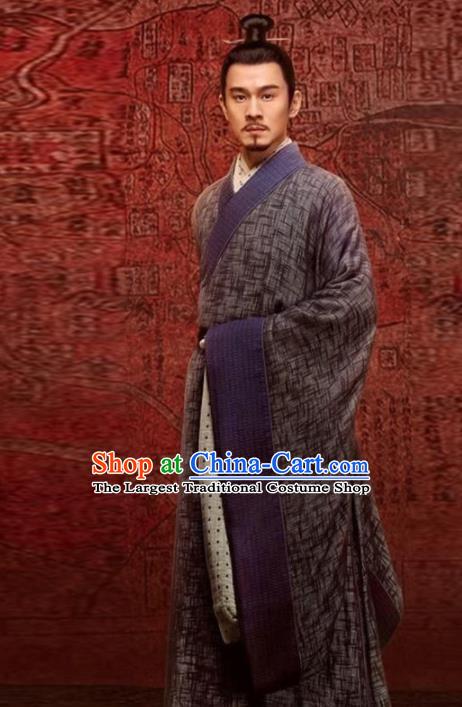 Chinese Traditional Han Dynasty Scholar Costume Ancient Drama Swordsman Hanfu Clothing for Men