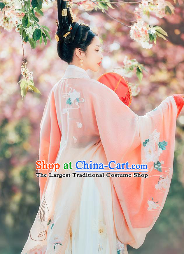 Chinese Ancient Drama Imperial Concubine Hanfu Dress Traditional Jin Dynasty Empress Dance Costumes for Women
