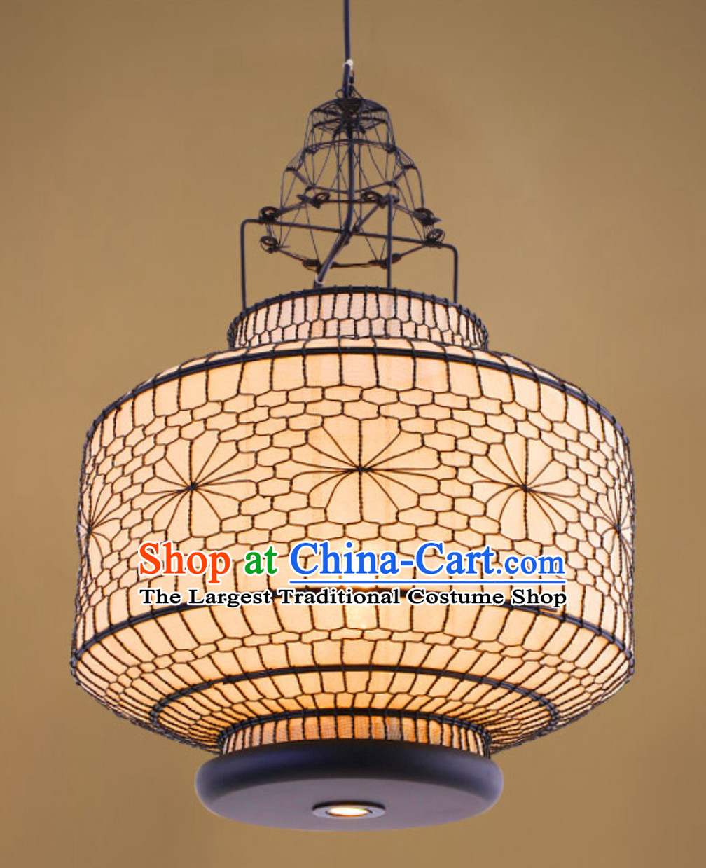 Flower Traditional Chinese Classical Handmade Iron Mesh Lantern Palace Lanterns