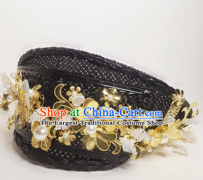 Chinese Handmade Qing Dynasty Court Queen Hat Phoenix Coronet Hat Ancient Empress Hair Accessories for Women