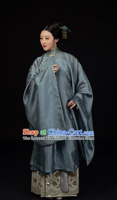 Traditional Chinese Ming Dynasty Countess Historical Costumes Ancient Patrician Mistress Hanfu Dress for Women