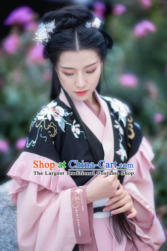 Chinese Traditional Jin Dynasty Royal Infanta Hanfu Dress Ancient Goddess Costumes for Women