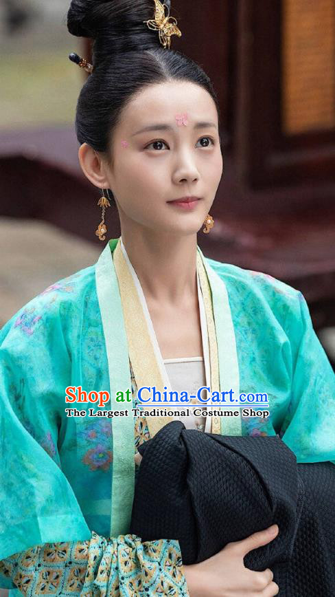 Chinese Ancient Song Dynasty Nobility Lady Drama Royal Nirvana Lu Wenxi Replica Costumes for Women