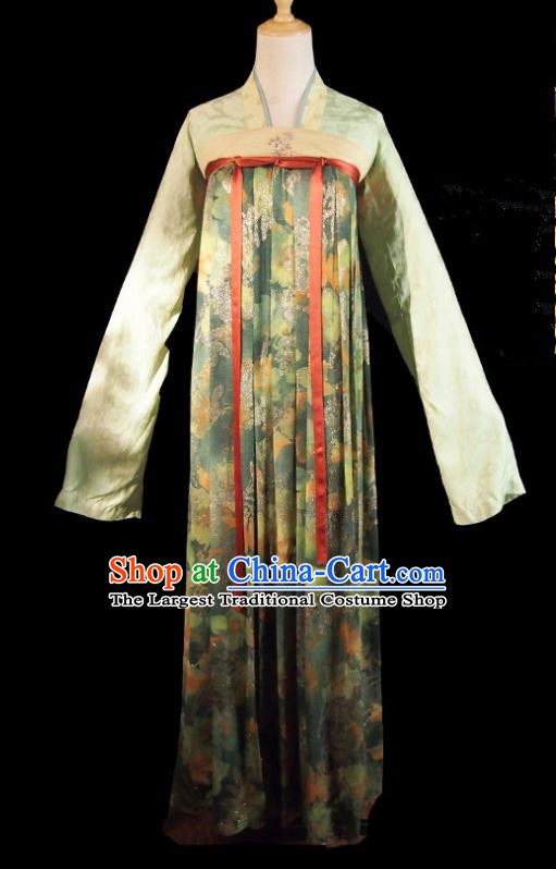 Chinese Ancient Princess Costume Historical Drama Royal Nirvana Song Dynasty Green Hanfu Dress for Women