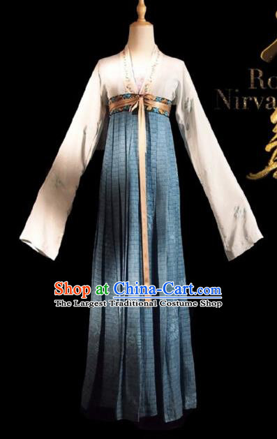 Chinese Ancient Palace Lady Lu Wenxi Costume Historical Drama Royal Nirvana Song Dynasty Hanfu Dress for Women
